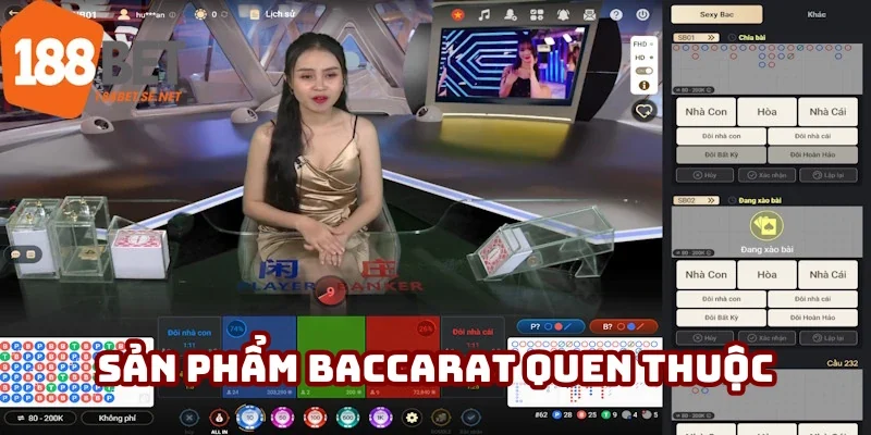Sản phẩm Baccarat quen thuộc trên thị trường